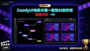 ComfyUI电影分镜一致性AI创作班,前沿技术,颠覆传统-KJ分享