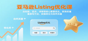 亚马逊Listing优化课：标题、卖点、详情等，高权重撰写方法，提转化与自然流量-KJ分享