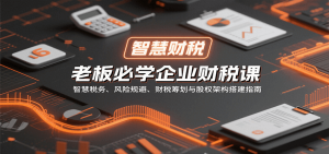 老板必学企业财税课:智慧税务、风险规避、财税筹划与股权架构搭建指南-KJ分享