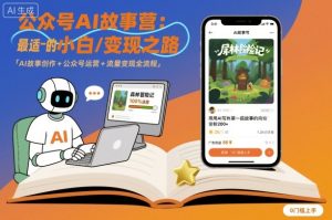 公众号ai故事营,最适合小白的自媒体变现之路-KJ分享