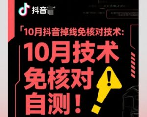 10月抖音掉线免核对技术，不保证百分百，自测-KJ分享