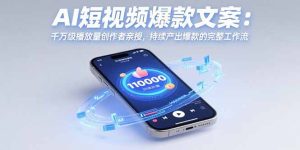 AI短视频爆款文案:千万级播放量创作者亲授,持续产出爆款的完整工作流-KJ分享