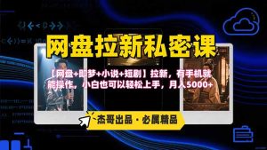 网盘拉新躺赚玩法，【网盘+即梦+小说+短剧】拉新，有手机就能操作…-KJ分享