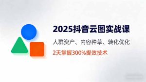 2025抖音云图实战课，人群资产、内容种草、转化优化，2天掌握300%提效技术-KJ分享
