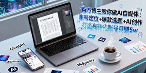 百万博主教你做AI自媒体:账号定位+爆款选题+AI创作 打造高转化账号月赚5w-KJ分享