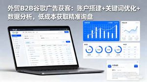 外贸B2B 谷歌广告获客：账户搭建+关键词优化+数据分析，低成本获取精准…-KJ分享
