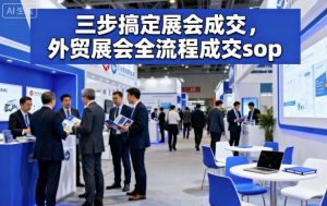 三步搞定展会成交，外贸展会全流程成交sop-KJ分享