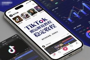 TikTok搬运解说教程，稳定收益，操作简单易懂，批量可做，持续稳定-KJ分享