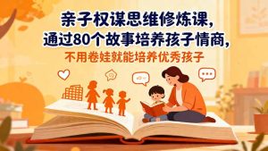 亲子权谋思维修炼课,通过80个故事培养孩子情商,不用卷娃就能培养优秀孩子-KJ分享