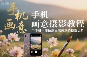 手机画意摄影教程，用手机也能拍出充满画意的摄影大片-KJ分享