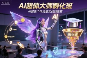 AI超体大师孵化班，AI超级个体流量实战训练营-KJ分享