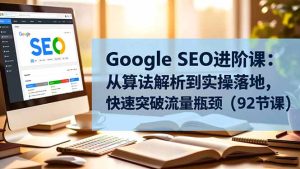 Google SEO进阶课：从算法解析到实操落地，快速突破流量瓶颈（92节课）-KJ分享
