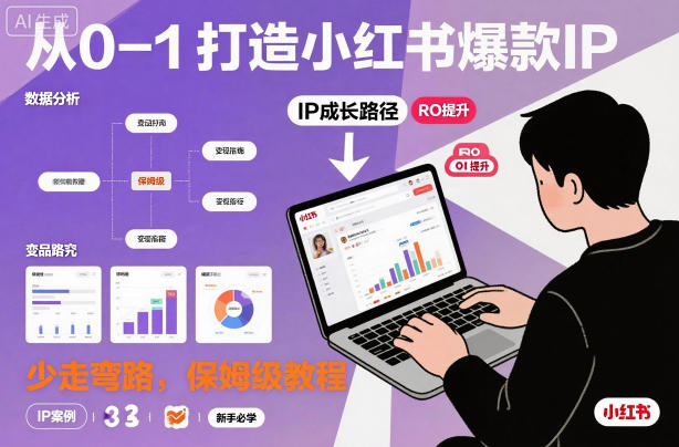 从0-1如何打造一个小红书爆款IP，少走弯路，保姆级教程-KJ分享