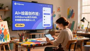 AI+绘画创作班:从Midjourney到艺术创作,全链路培养高薪AI人才,月入3w+-KJ分享