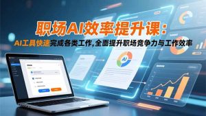 职场AI效率提升课:AI工具快速完成各类工作,全面提升职场竞争力与工作效率-KJ分享