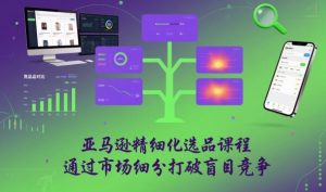 亚马逊精细化选品课程，通过市场细分打破盲目竞争-KJ分享