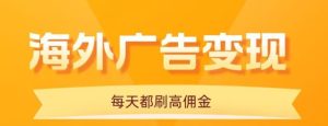 用手机看海外广告,每天10分钟,单机日入20+,无需养鸡,保姆级教程-KJ分享