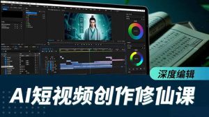 AI短视频创作修仙课,从炼气到金仙、爆款复刻、深度编辑,掌握全栈AI能力-KJ分享
