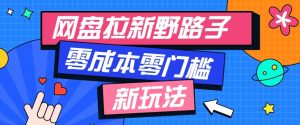 网盘拉新野路子玩法，零成本零门槛多种变现方式，轻松月入万元【保姆级教程】-KJ分享