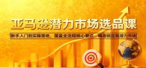 亚马逊从0到1选品课，新手入门到实操落地，覆盖全流程核心要点，精准锁定高潜力市场-KJ分享
