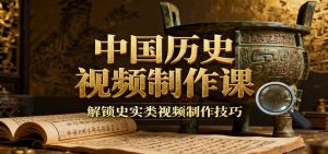 中国历史视频制作课:疆域地图集+参考文案+练习素材,解锁史实类视频制作技巧-KJ分享