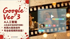Google Veo 3人工智能AI生成式电影制作课程：利用AI高效创作专业级视频的技能！-KJ分享