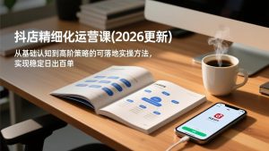 抖店精细化运营课(2026更新)，从基础认知到高阶策略的可落地实操方法，实现稳定日出百单-KJ分享