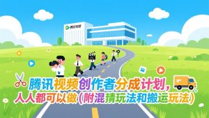 腾讯视频创作者分成计划,人人都可以做(附混剪玩法和搬运玩法)-KJ分享