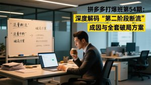 拼多多打爆班第54期：深度解码“第二阶段断流”成因与全套破局方案-KJ分享