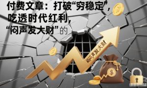 付费文章:打破“穷稳定”,吃透时代红利,“闷声发大财”的终极真谛-KJ分享