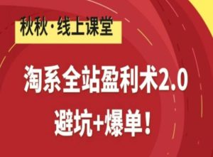 淘系全站盈利术2.0，避坑+爆单-KJ分享