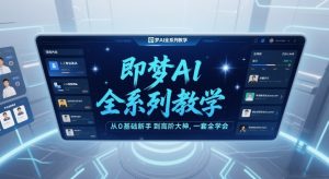 即梦AI全系列教学，从0基础新手到高阶大神，一套全学会-KJ分享