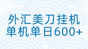 外汇美刀挂机：全自动挂机赚美金，单机600+-KJ分享
