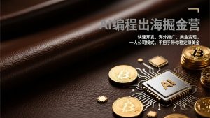 AI编程出海掘金营：快速开发、海外推广、美金变现，一人公司模式，手把手带你稳定赚美金-KJ分享