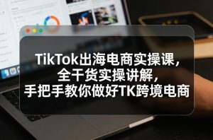 TikTok出海电商实操课，全干货实操讲解，手把手教你做好TK跨境电商-KJ分享