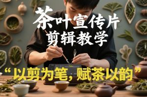 茶叶宣传片剪辑教学,以剪为笔,赋茶以韵,新手也能拍出高级感-KJ分享