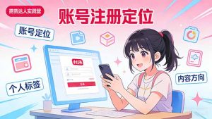 小红书带货达人实战营:账号注册定位、内容创作、选品策略、带货技巧、流量运营等-KJ分享