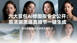 六大豆包AI修图指令全公开：高清画质逼真细节一键生成，每张图都像专业场地实拍大片-KJ分享