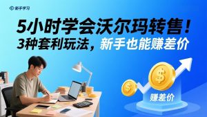 5小时学会沃尔玛转售！3 种套利玩法，新手也能赚差价-KJ分享