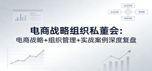 电商战略组织私董会:电商战略+组织管理+实战案例深度复盘-KJ分享