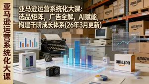 亚马逊运营系统化大课:选品矩阵,广告全解,AI赋能,构建千阶成长体系(26年3月更新)-KJ分享