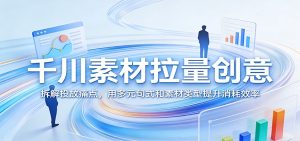 千川素材拉量创意:拆解投放痛点,用多元句式和素材类型提升消耗效率-KJ分享