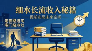 某付费文章：细水长流收入秘籍：走夜路进宅门烧冷灶，提前布局未来空间-KJ分享