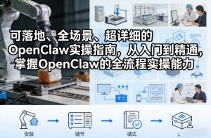可落地、全场景、超详细的OpenClaw实操指南，从入门到精通，掌握OpenClaw的全流程实操能力-KJ分享