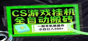 CSGO游戏挂机捡漏搬砖,超稳定的项目,带领1000+小白实现日入500+-KJ分享