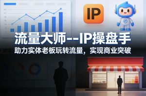 流量大师—IP操盘手，助力实体老板玩转流量，实现商业突破-KJ分享