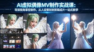 AI虚拟偶像MV制作实战教学:导演视角掌控制作,从人设策划到剪辑成片一站式教学-KJ分享