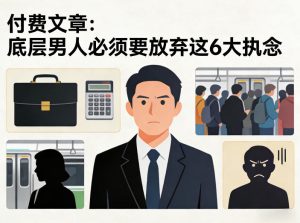付费文章：底层男人必须要放弃这6大执念-KJ分享
