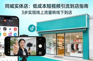 同城实体店，如何低成本把客户从短视频带到线下门店-KJ分享