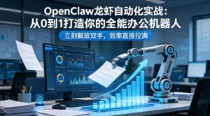 OpenClaw龙虾自动化实战：从0到1打造你的全能办公机器人，立刻解放双手，效率直接拉满-KJ分享